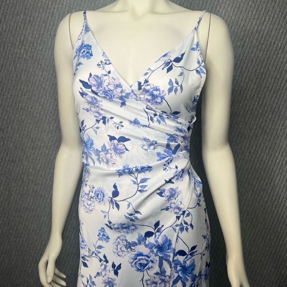 Urban Outfitters Floral Summer Dress Faux Wrap V-Neck Midi